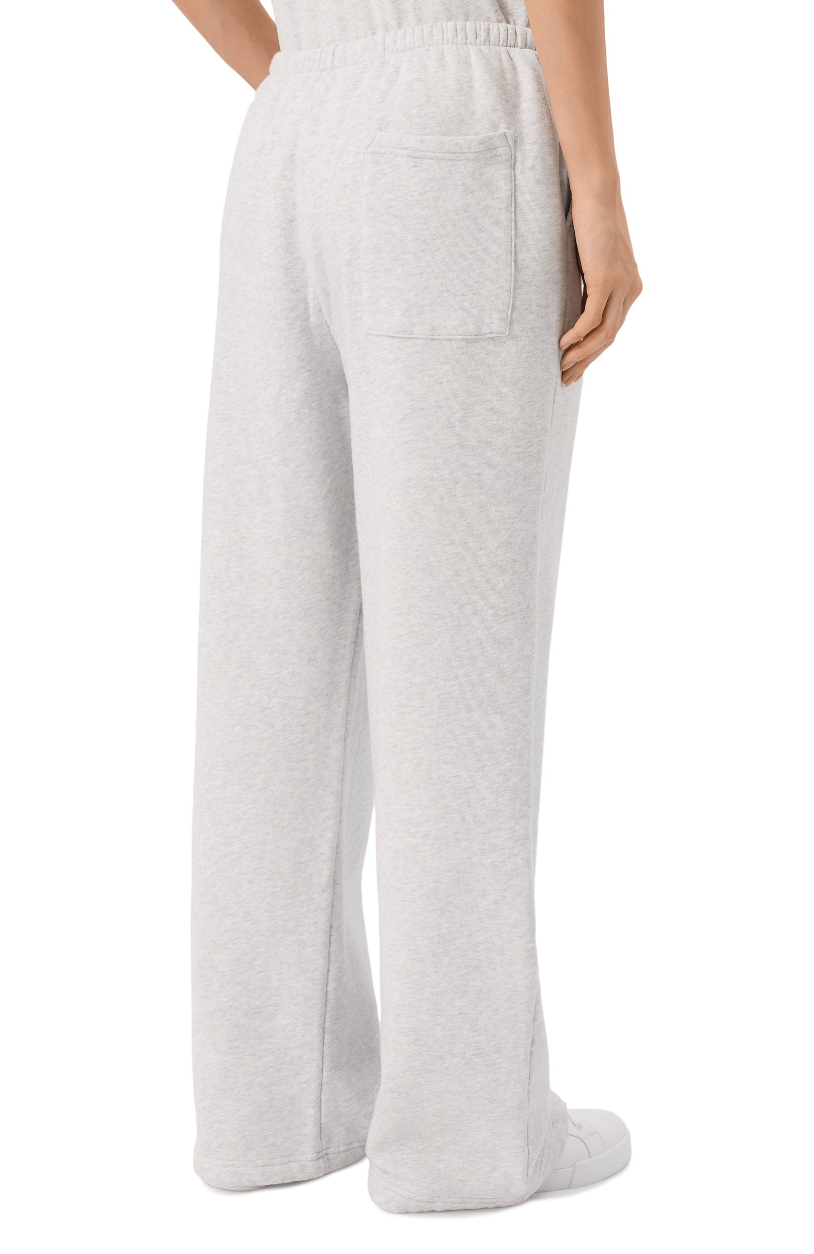 Хлопковые брюки SPORTY AND RICH светло-серого цвета по цене 27150 руб., арт. PA08284300GY03, фото 4 Хлопковые брюки SPORTY AND RICH, арт. PA08284300GY03, фото 4