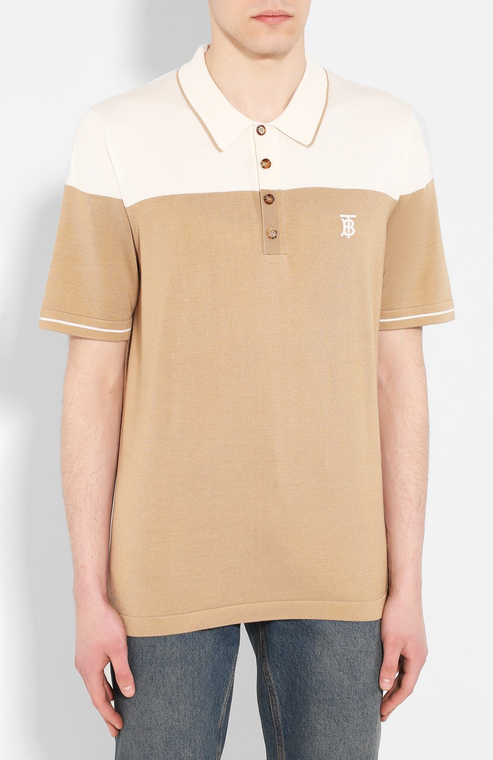 Поло из смеси шелка и кашемира BURBERRY, арт. 8025959, фото 3