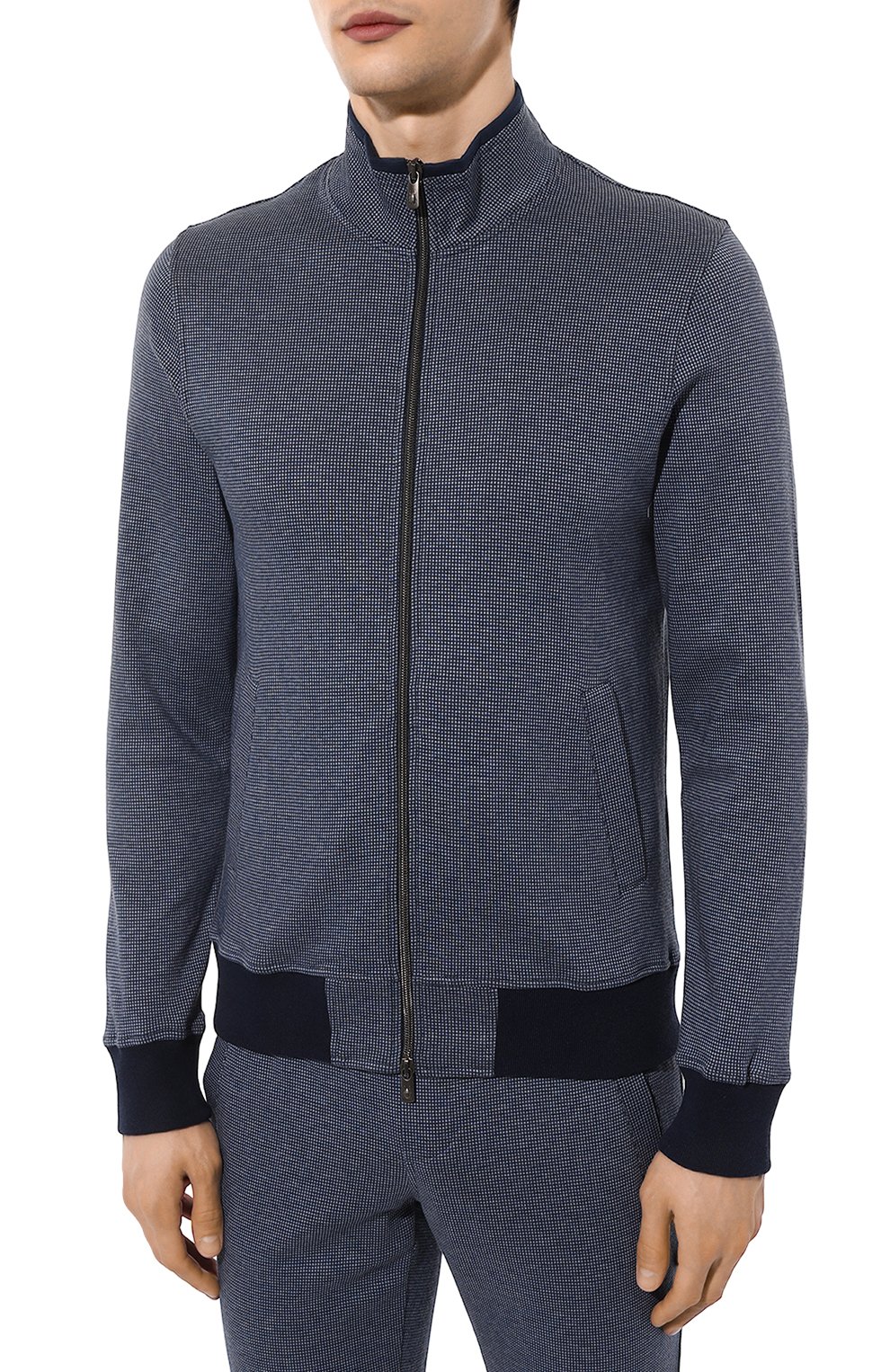 Хлопковый спортивный костюм CAPOBIANCO синего цвета по цене 107500 руб., арт. 14MT02.QP00., фото 2 Хлопковый спортивный костюм CAPOBIANCO, арт. 14MT02.QP00., фото 2