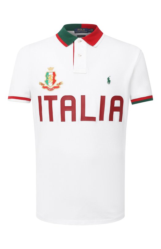 

Хлопковое поло Polo Ralph Lauren, Белый