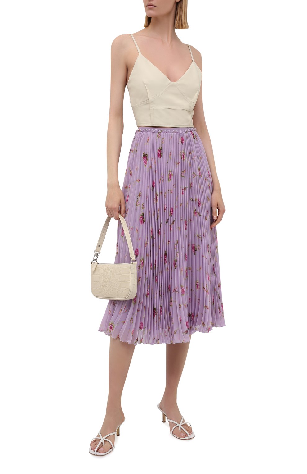 Плиссированная юбка REDVALENTINO сиреневого цвета по цене 79700 руб., арт. WR3RAC20/602, фото 2 Плиссированная юбка REDVALENTINO, арт. WR3RAC20/602, фото 2