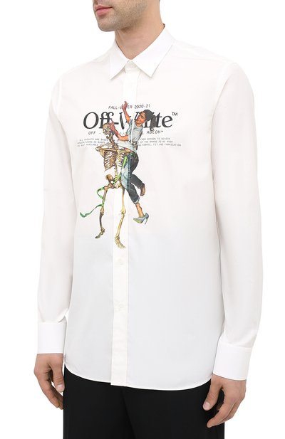 Хлопковая рубашка OFF-WHITE, арт. 0MGA138F20FAB0020140, фото 3