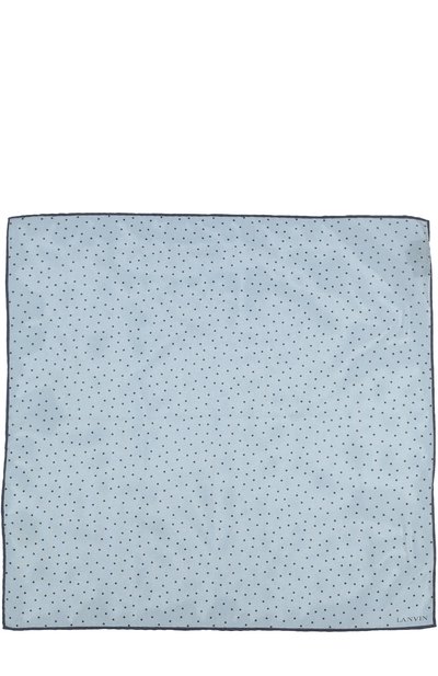 Шелковый платок с принтом LANVIN серого цвета по цене 6935 руб., арт. 3715/HANDKERCHIEF, фото 2 Шелковый платок с принтом LANVIN, арт. 3715/HANDKERCHIEF, фото 2