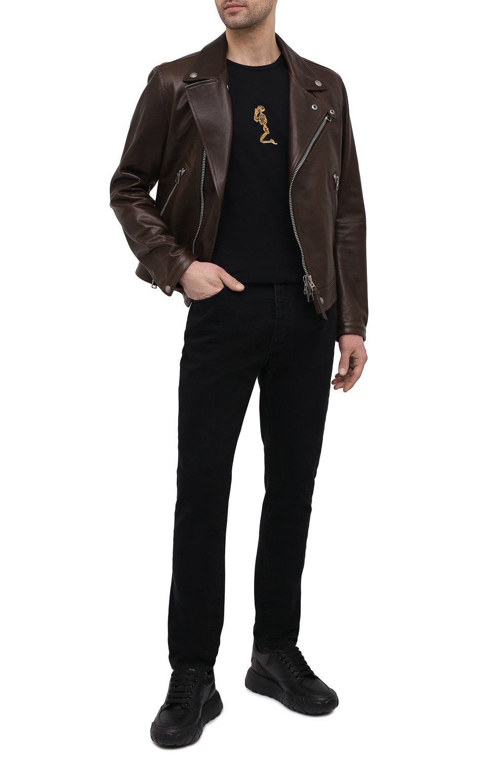 Хлопковая футболка RELIGION черного цвета по цене 5970 руб., арт. 11BSKN03, фото 2 Хлопковая футболка RELIGION, арт. 11BSKN03, фото 2