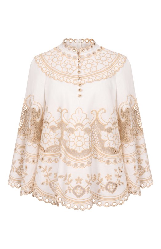 Льняная блузка Zimmermann 5798TRS262 Белый 5798TRS262