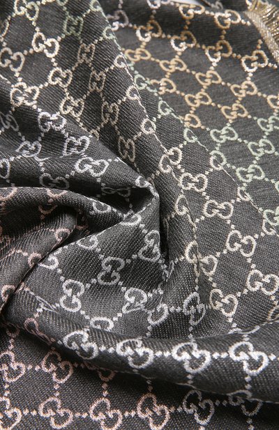 Платок из смеси шерсти и шелка GUCCI, арт. 558274/3GC46, фото 3