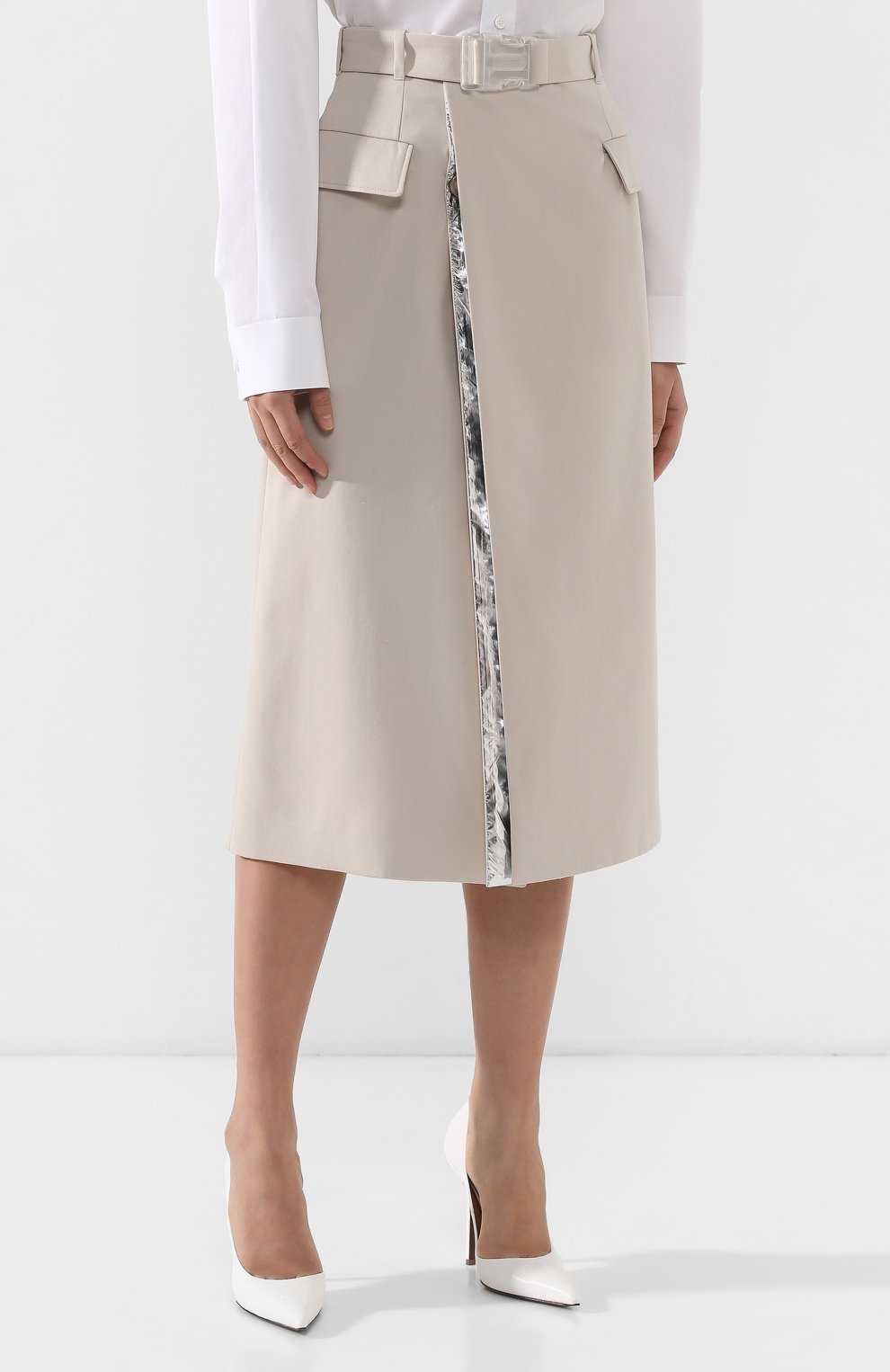 Юбка-миди с поясом MAISON MARGIELA, арт. S51MA0342/S48086, фото 3