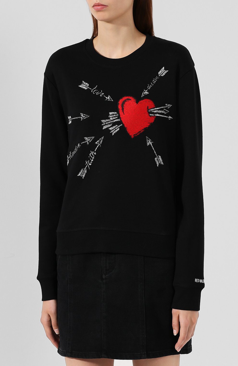 Хлопковый свитшот REDVALENTINO, арт. SR3MF01K/4FR, фото 3