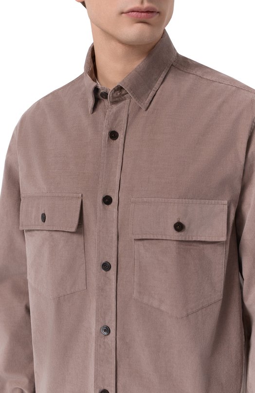 Вельветовая рубашка Bogner 58741151 Коричневый  58741151 Фото 5