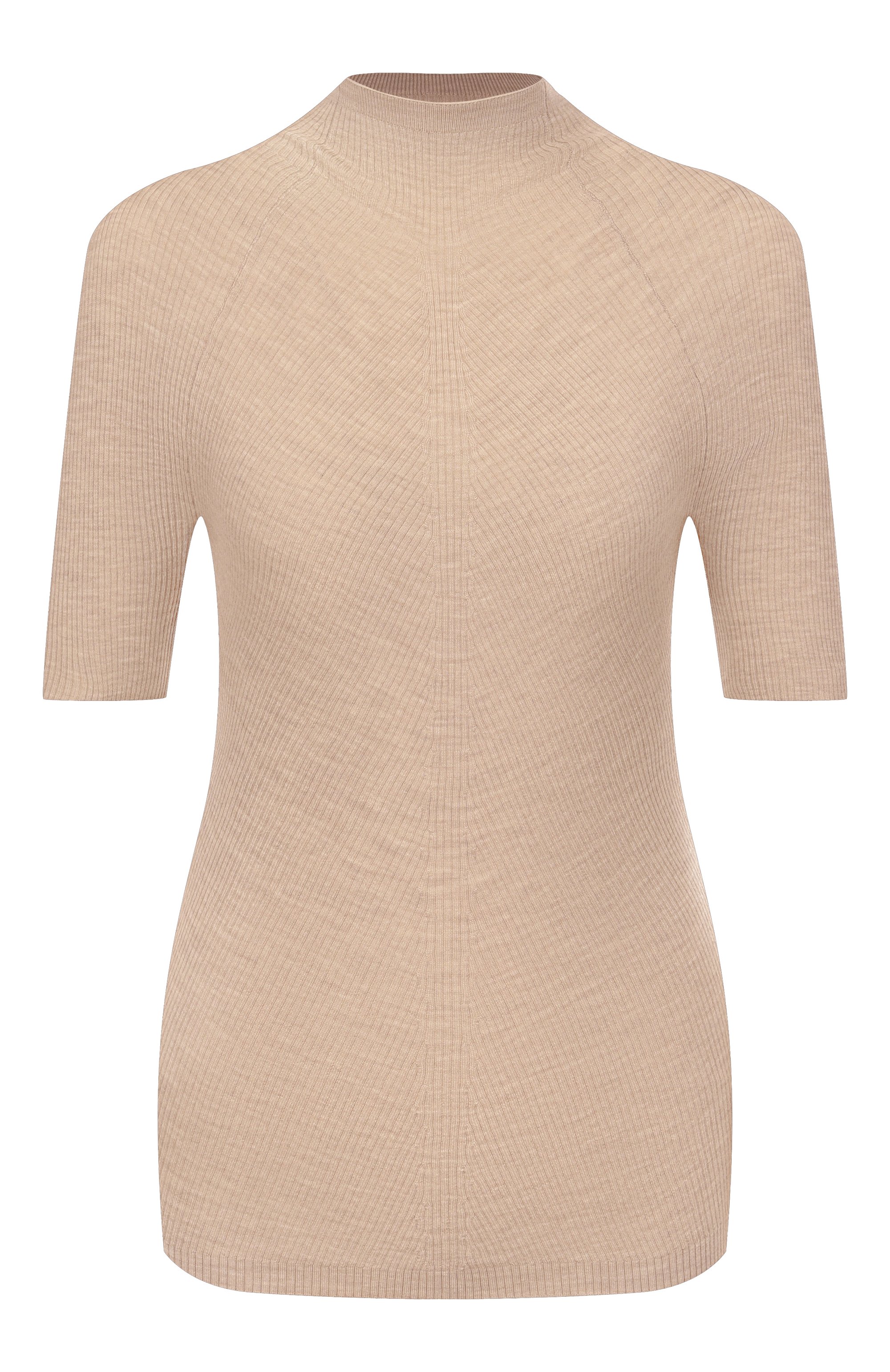 Шерстяной пуловер BOSS бежевого цвета по цене 18350 руб., арт. 50542885, фото 1 Шерстяной пуловер BOSS, арт. 50542885, фото 1