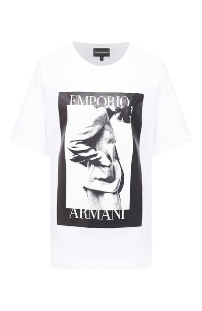 Женская хлопковая футболка EMPORIO ARMANI, арт. 6H2T7L/2J30Z