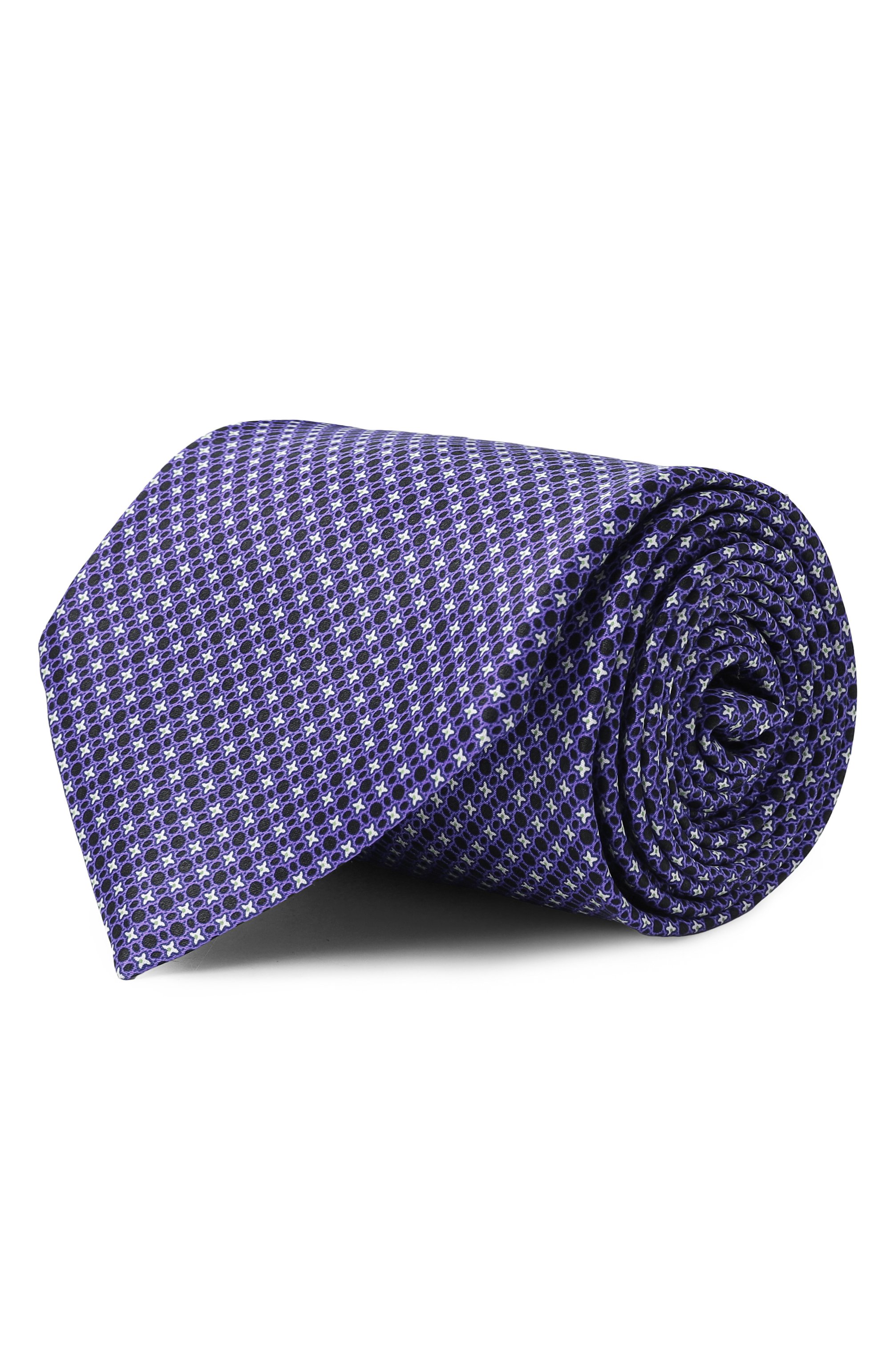 Шелковый галстук STEFANO RICCI фиолетового цвета по цене 34300 руб., арт. CX/55009, фото 1 Шелковый галстук STEFANO RICCI, арт. CX/55009, фото 1