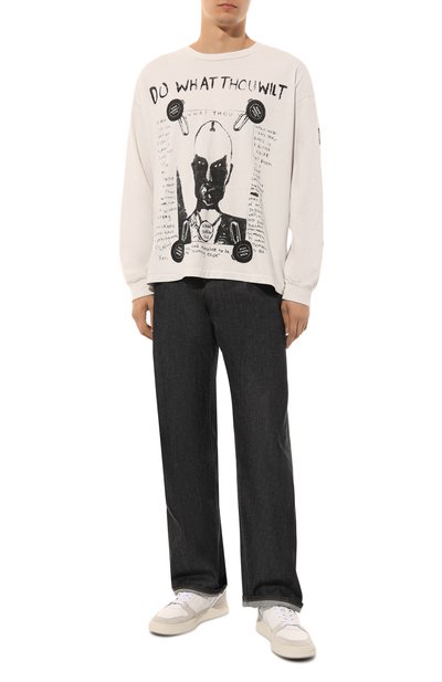 Хлопковый лонгслив ENFANTS RICHES DEPRIMES кремового цвета по цене 97250 руб., арт. 010-766, фото 2 Хлопковый лонгслив ENFANTS RICHES DEPRIMES, арт. 010-766, фото 2