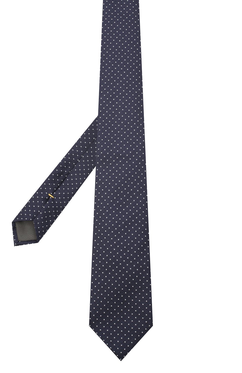 Шелковый галстук CANALI темно-синего цвета по цене 10550 руб., арт. 18/HJ02928, фото 2 Шелковый галстук CANALI, арт. 18/HJ02928, фото 2