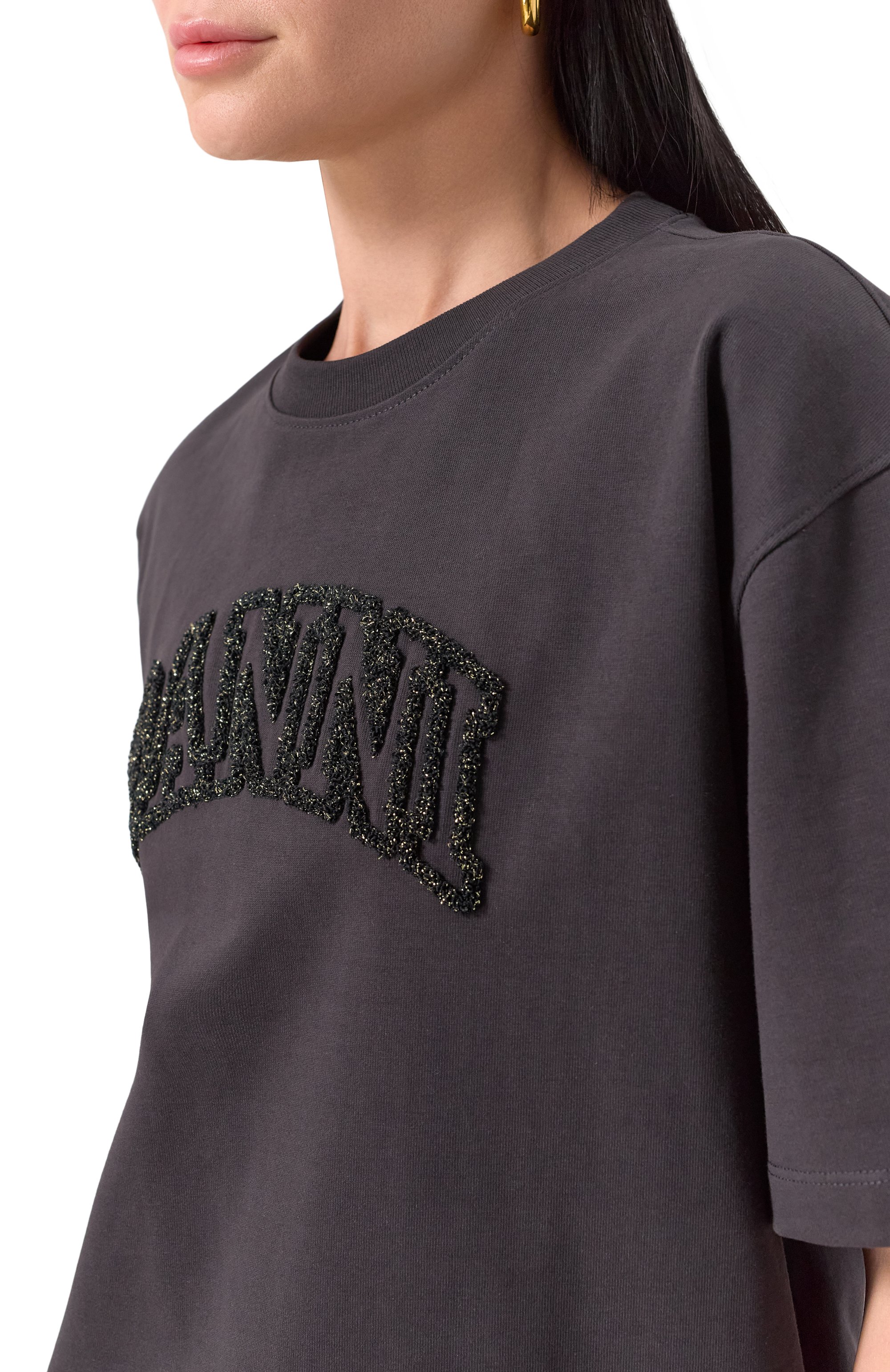 Хлопковая футболка GANNI, арт. T4095, фото 5