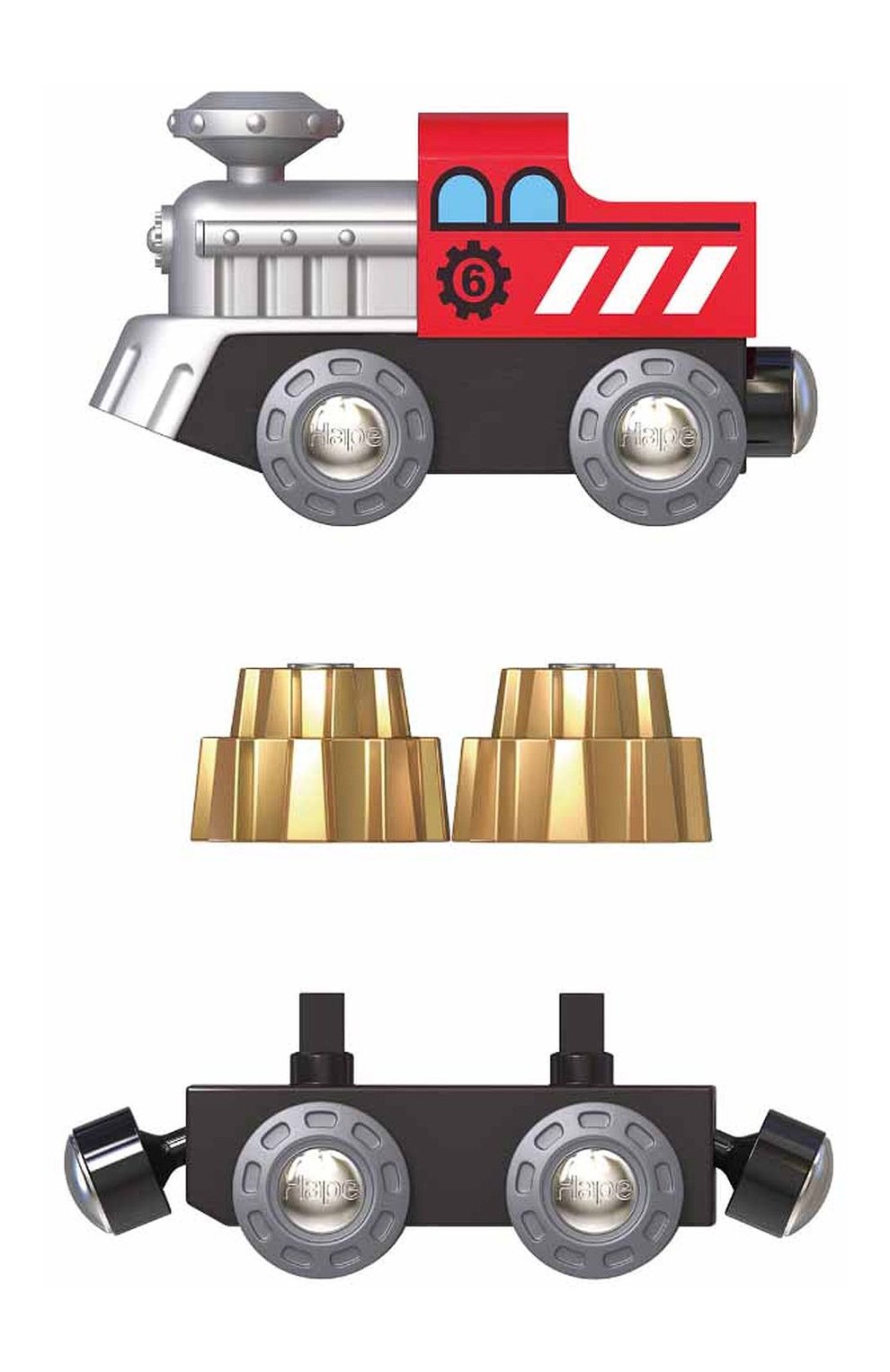 Игрушка зубчатый поезд HAPE, арт. E3751_HP, фото 3