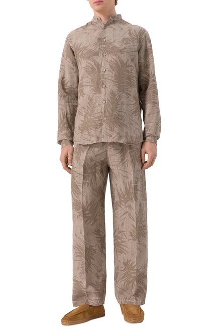 Мужские замшевые эспадрильи KITON коричневого цвета, арт. USSA296N0121210 | Фото 2 (Материал внешний: Натуральная кожа; Материал сплава: Проставлено; Нос: Не проставлено; Материал внутренний: Натуральная кожа)