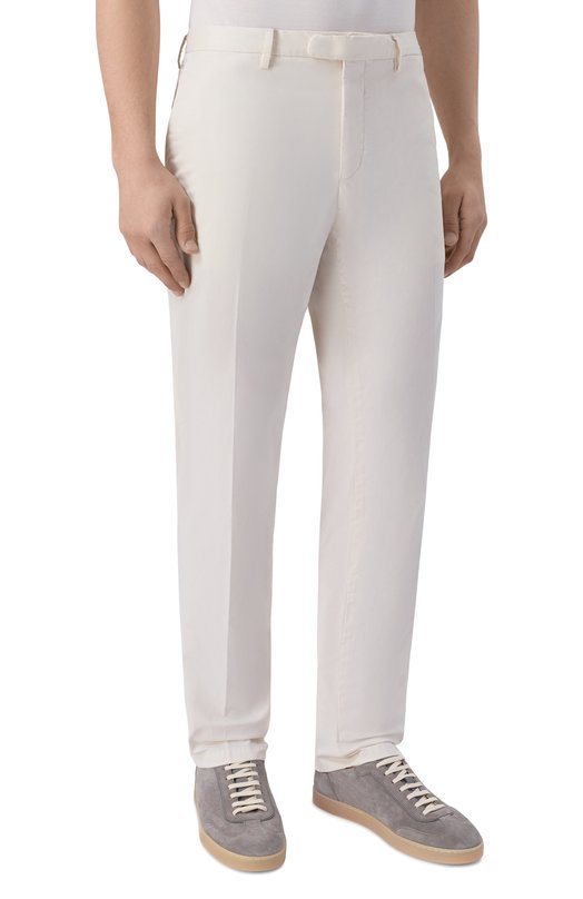 Хлопковые брюки Boglioli 80882Q/SB5751 Кремовый  80882Q/SB5751 Фото 3