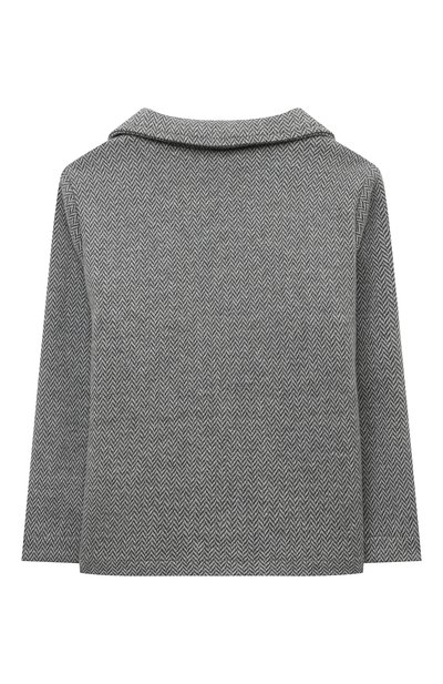 Хлопковый пиджак IL GUFO серого цвета по цене 11500 руб., арт. A22BF033M5031/24M-36M, фото 2 Хлопковый пиджак IL GUFO, арт. A22BF033M5031/24M-36M, фото 2