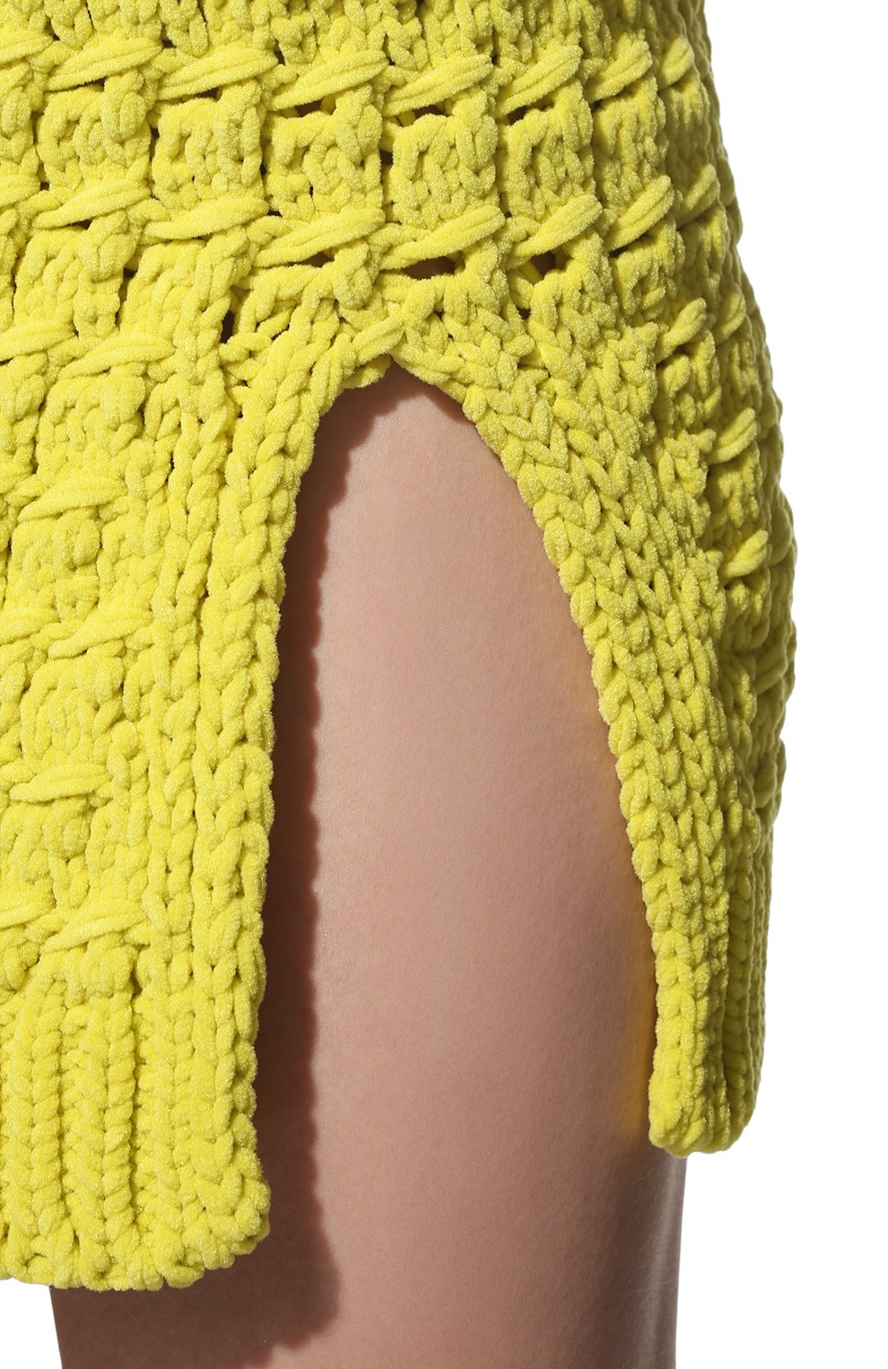 Юбка BOTTEGA VENETA желтого цвета по цене 85850 руб., арт. 690668/V1T70, фото 5 Юбка BOTTEGA VENETA, арт. 690668/V1T70, фото 5