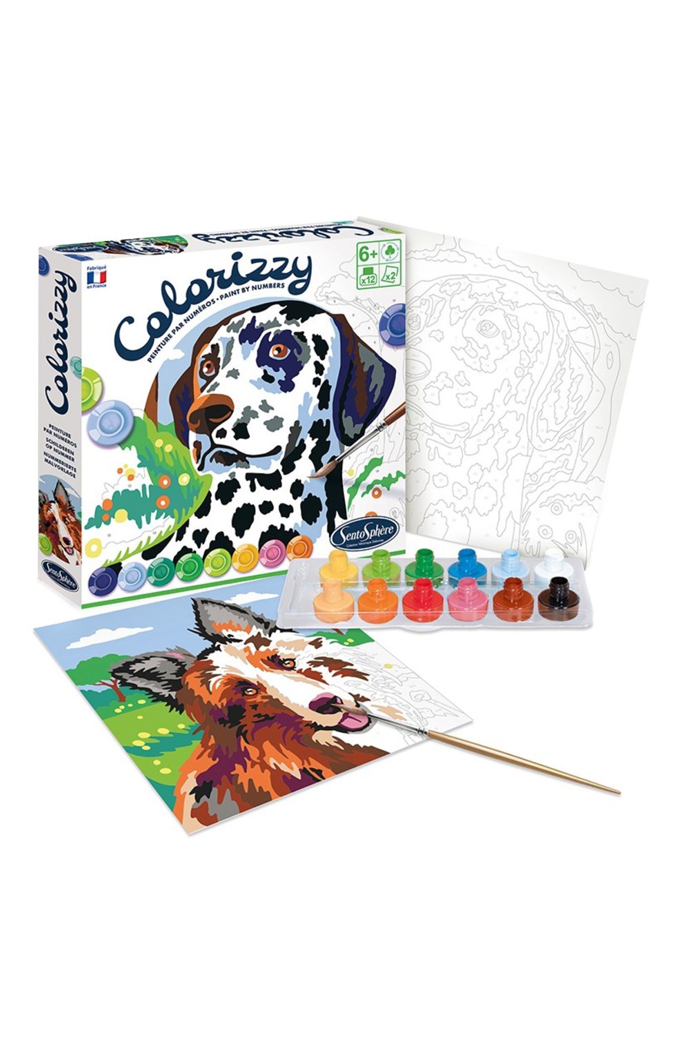 Раскраска по номерам собаки SENTOSPHERE, арт. 4510, фото 1