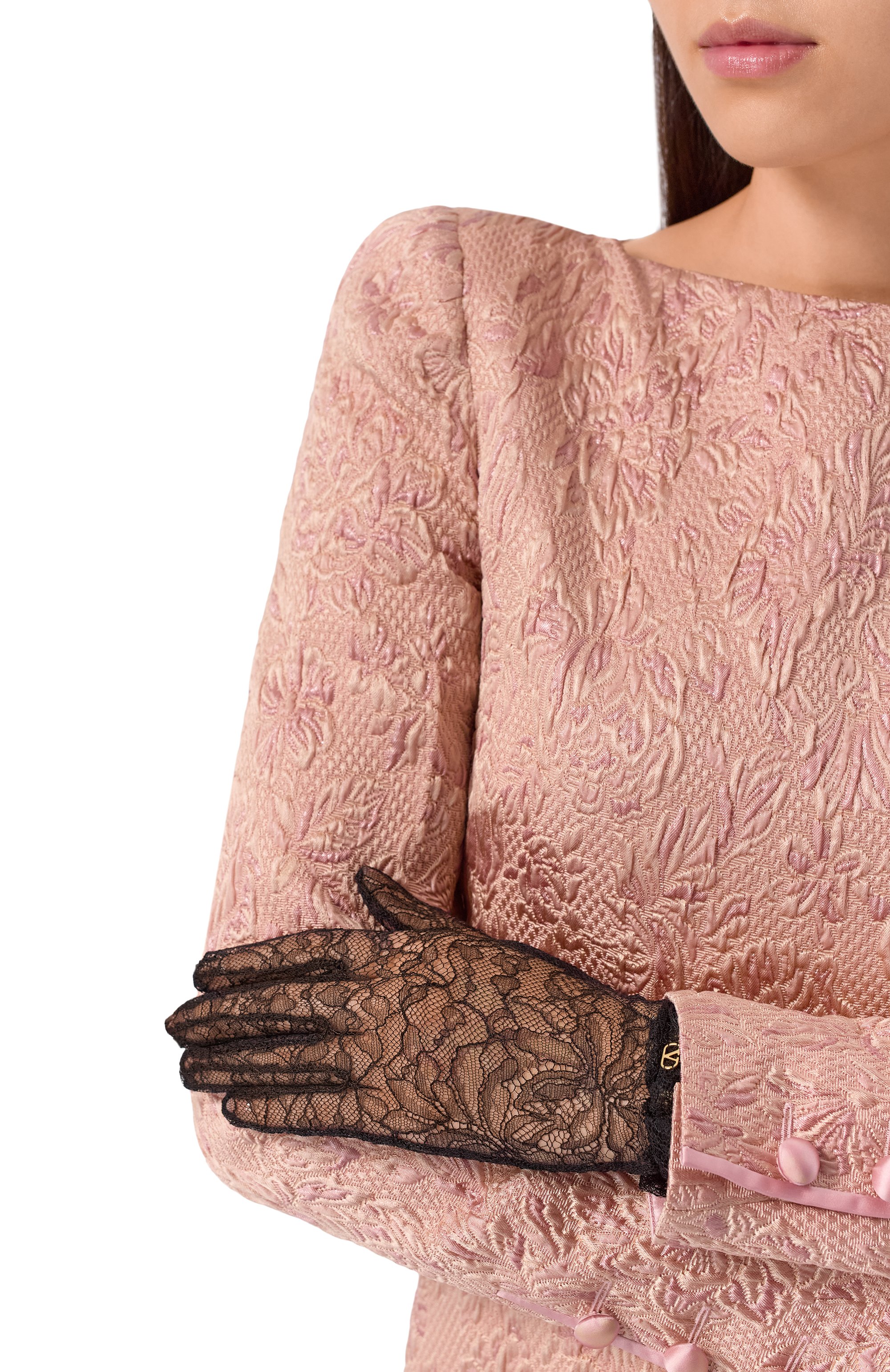 Перчатки VALENTINO черного цвета по цене 64800 руб., арт. 7W0GD00H/FPW, фото 2 Перчатки VALENTINO, арт. 7W0GD00H/FPW, фото 2