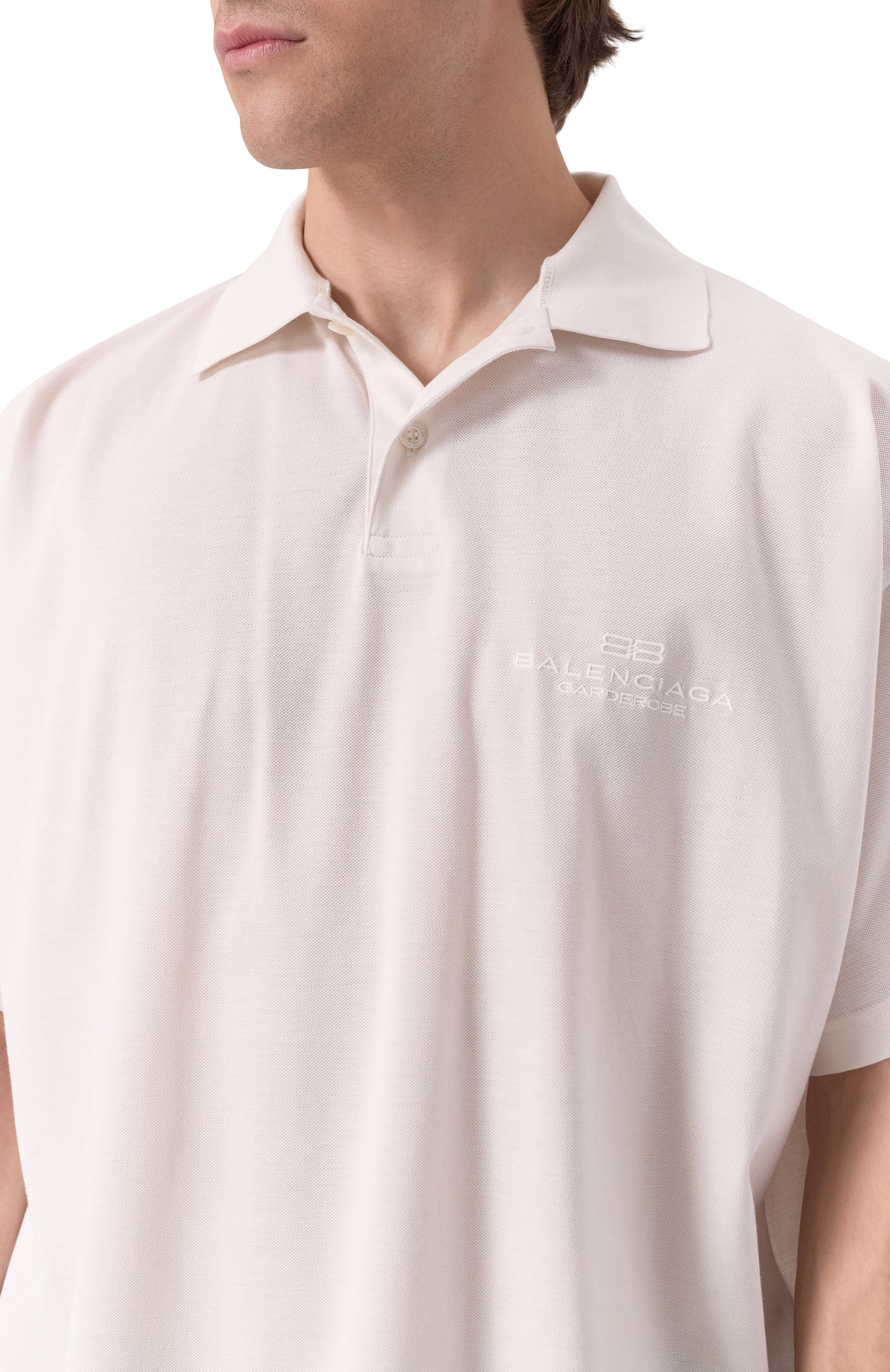 Хлопковое поло garde-robe BALENCIAGA, арт. 817163/TRVW4, фото 5