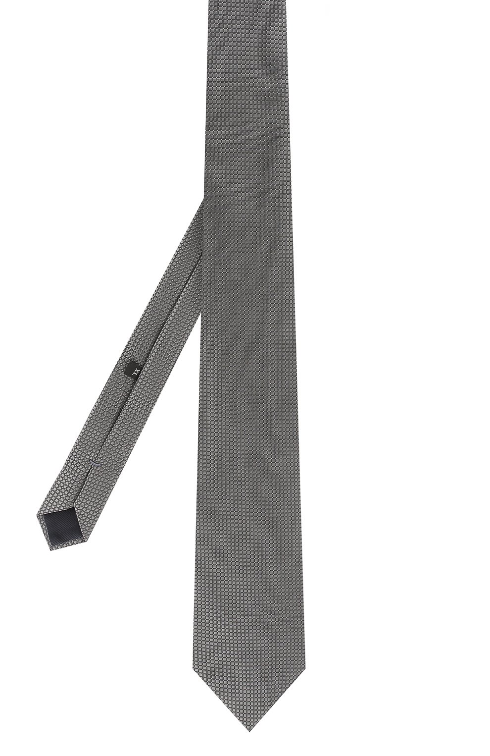 Шелковый галстук ZEGNA серого цвета по цене 19950 руб., арт. Z5D04/1XW, фото 2 Шелковый галстук ZEGNA, арт. Z5D04/1XW, фото 2