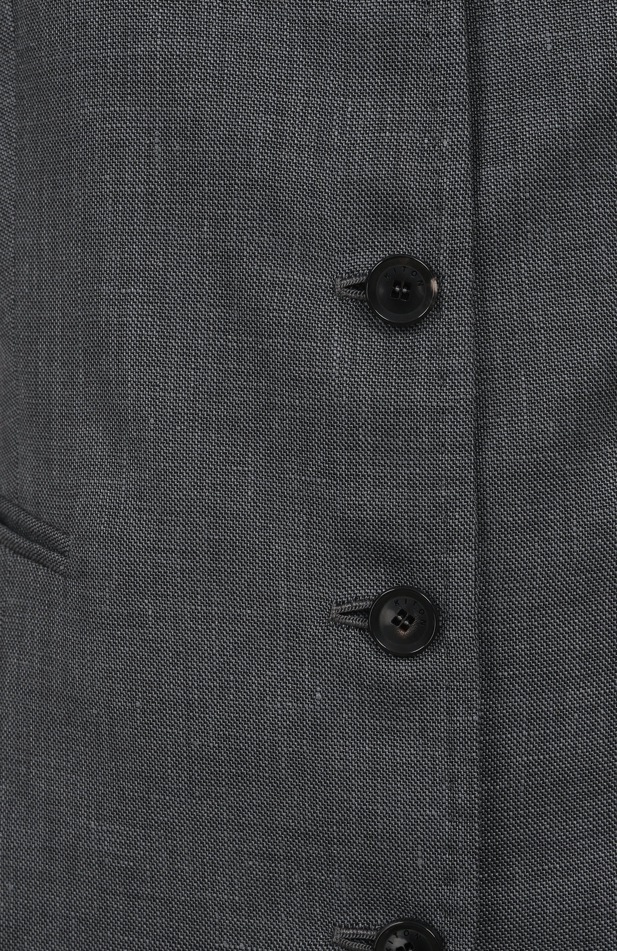 Жилет изо льна и шерсти KITON, арт. D47456K0603E03, фото 6