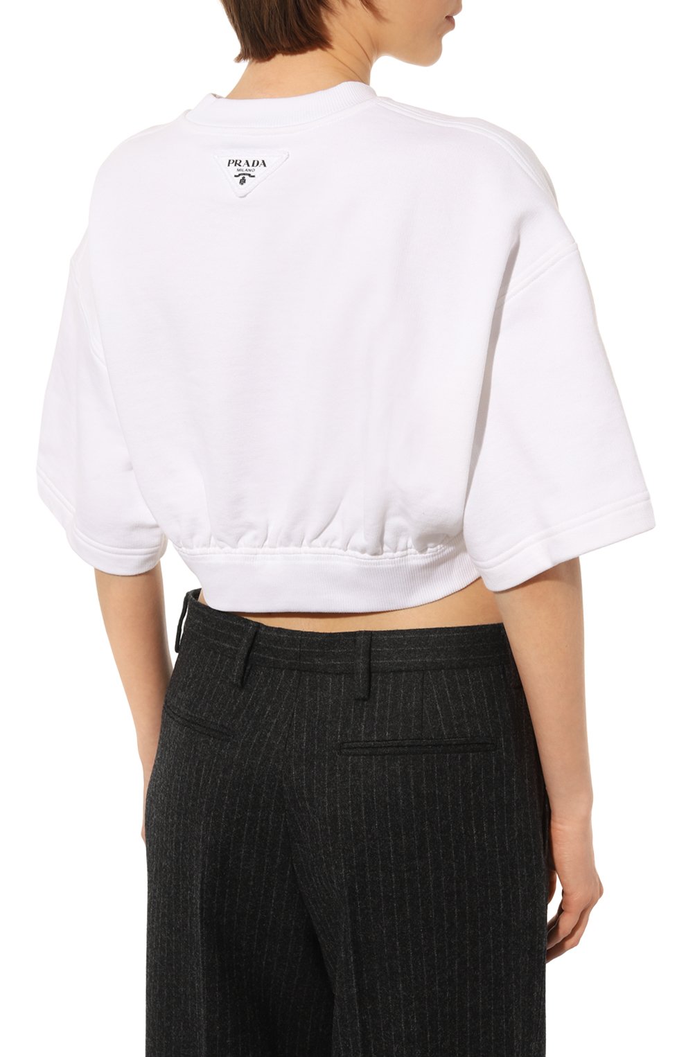 Хлопковая футболка PRADA, арт. 135709-10NA-F0009-221, фото 4