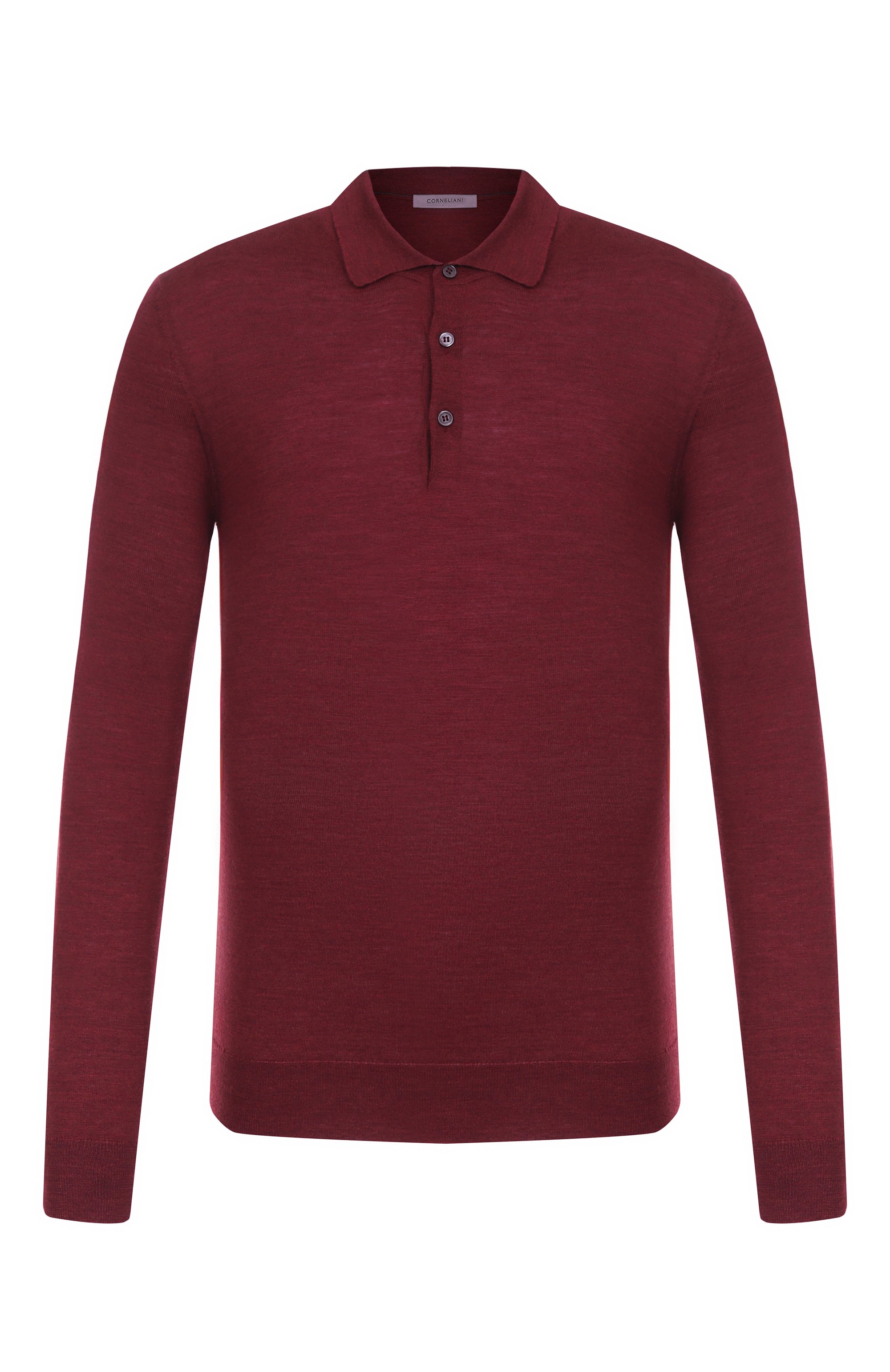 Шерстяное поло CORNELIANI бордового цвета по цене 74450 руб., арт. 26M529-2625126, фото 1 Шерстяное поло CORNELIANI, арт. 26M529-2625126, фото 1