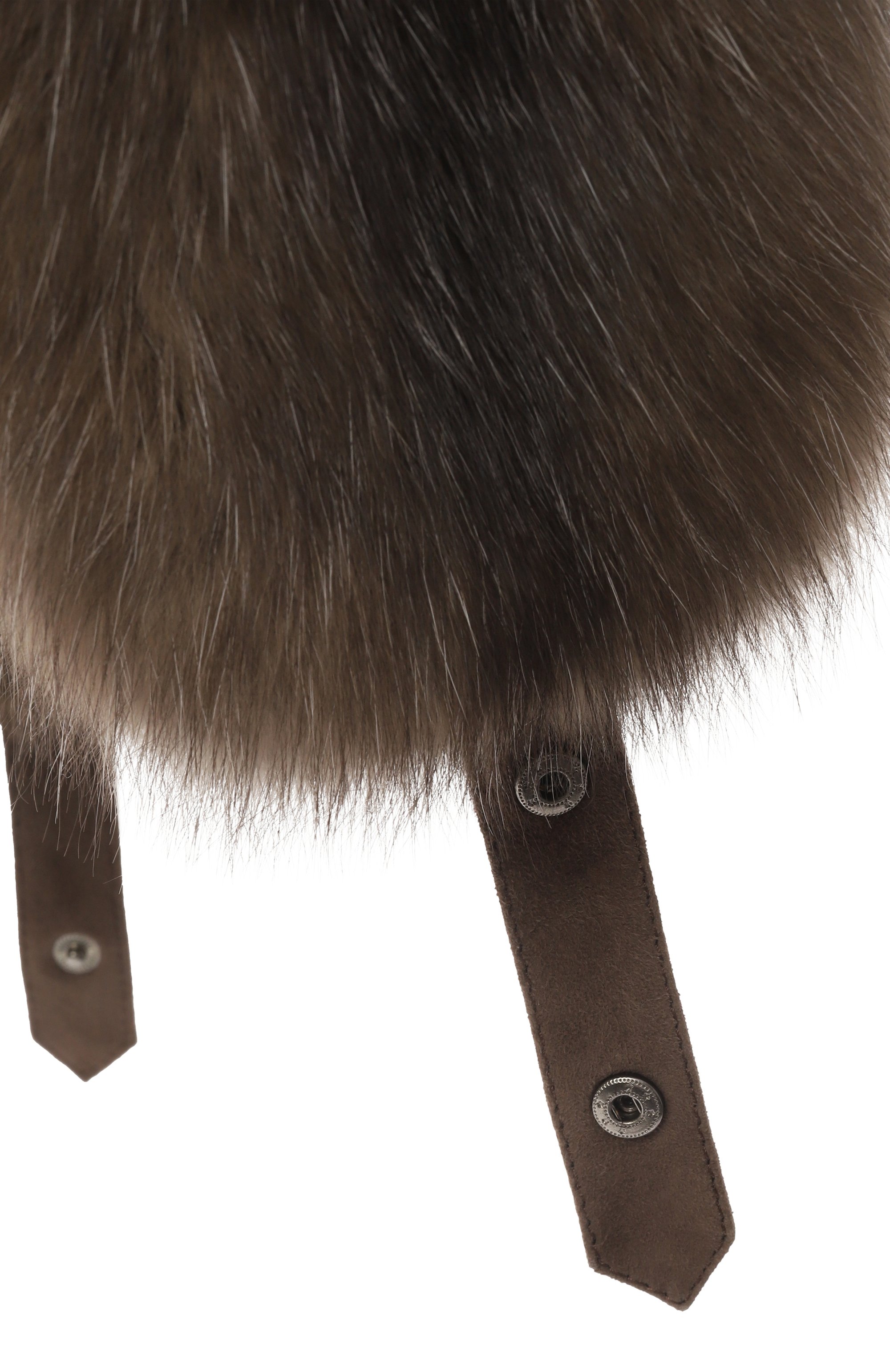 Меховая шапка-ушанка из соболя BLACK SABLE, арт. BS-24002MG, фото 3