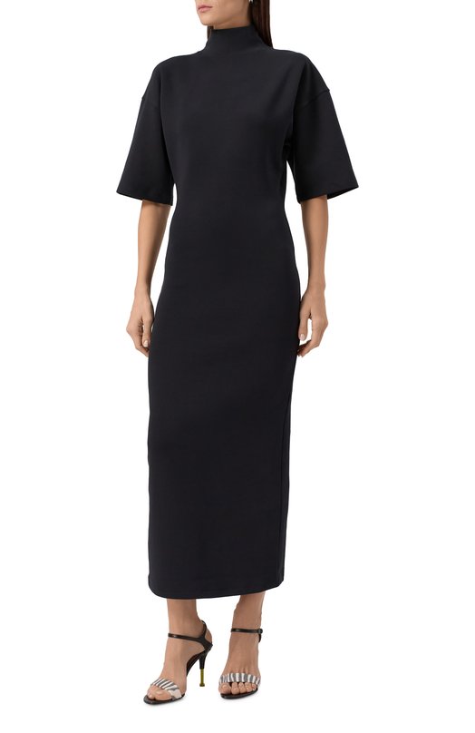 Хлопковое платье Jean Paul Gaultier 25/03-W-DR016/J004 Чёрный  25/03-W-DR016/J004 Фото 3