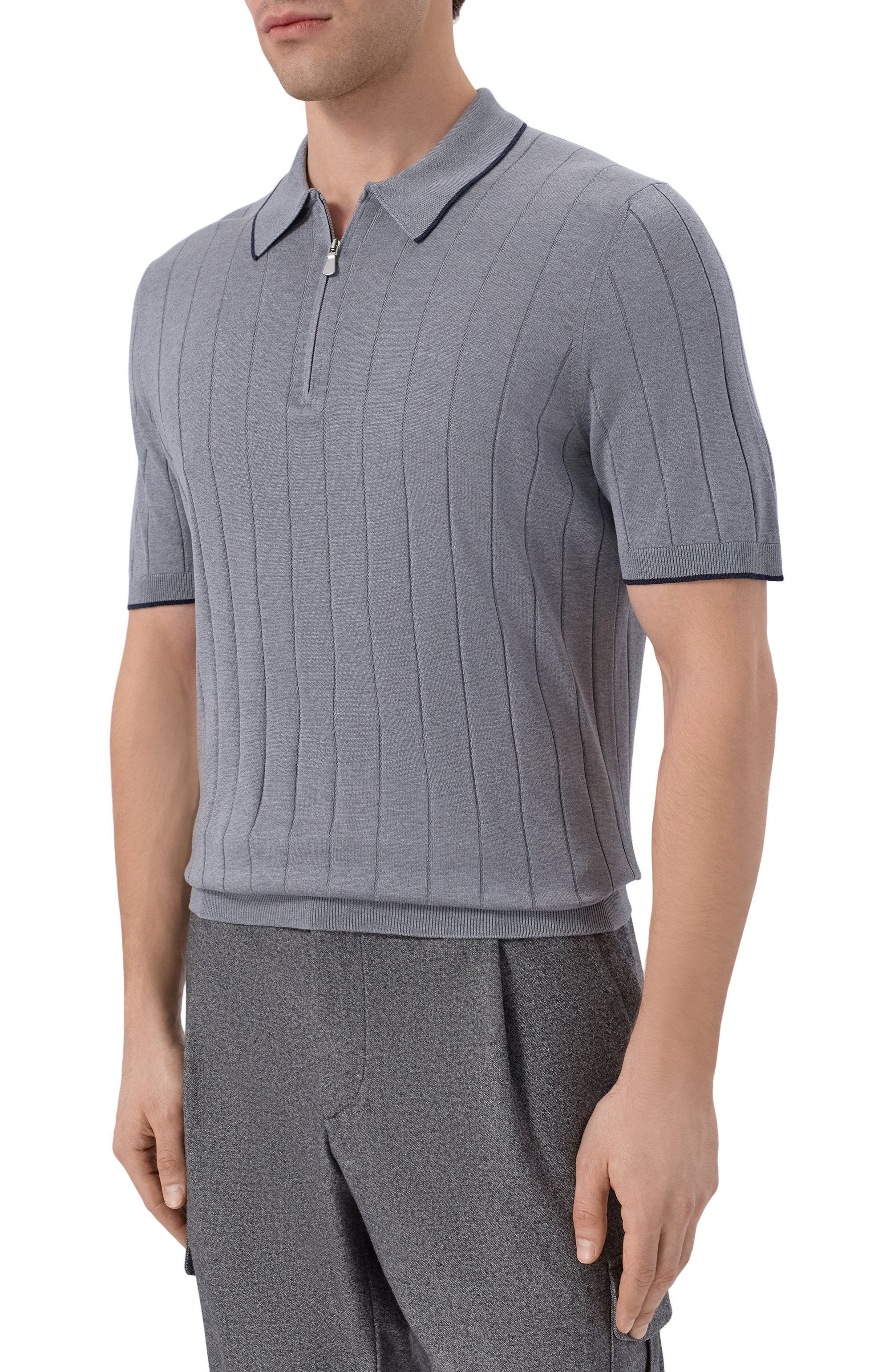 Шелковое поло GRAN SASSO, арт. 43128/23510, фото 3