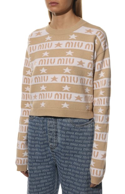 Кашемировый пуловер MIU MIU, арт. MML551-10C6-F0627, фото 3