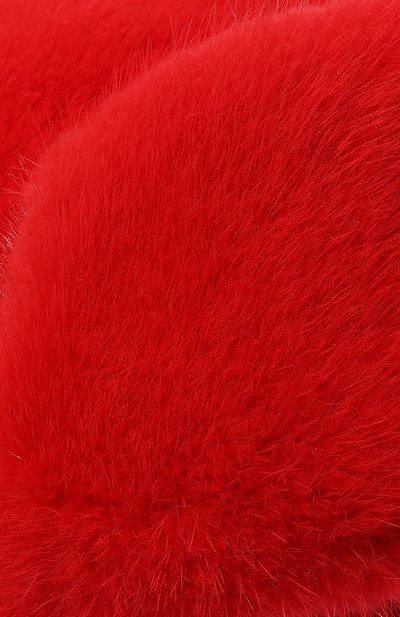 Шапка-ушанка френки из меха норки FURLAND красного цвета по цене 99000 руб., арт. 0217500110288600000, фото 3 Шапка-ушанка френки из меха норки FURLAND, арт. 0217500110288600000, фото 3