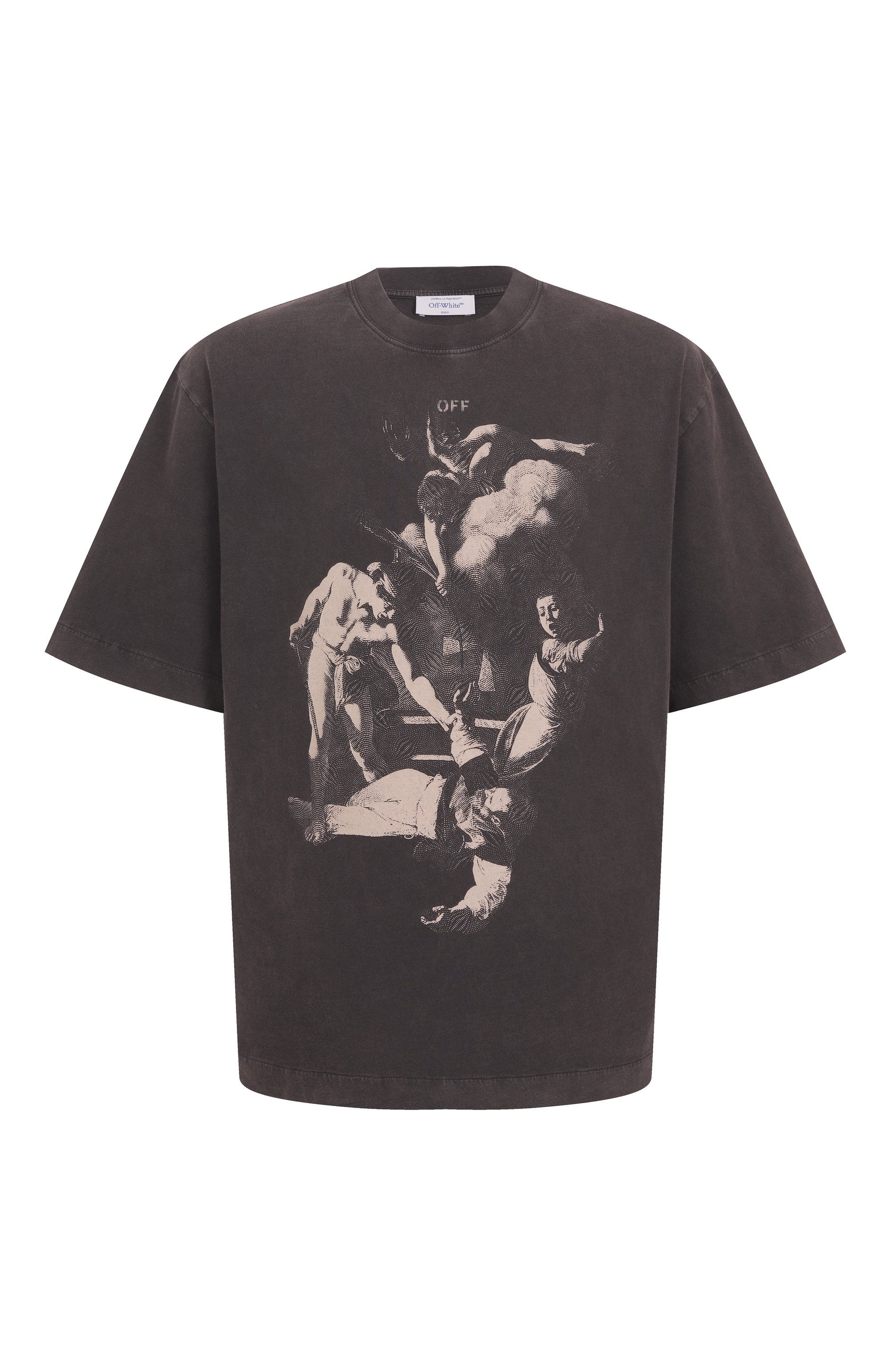 Хлопковая футболка OFF-WHITE, арт. 0MAA120S25JER00H, фото 1