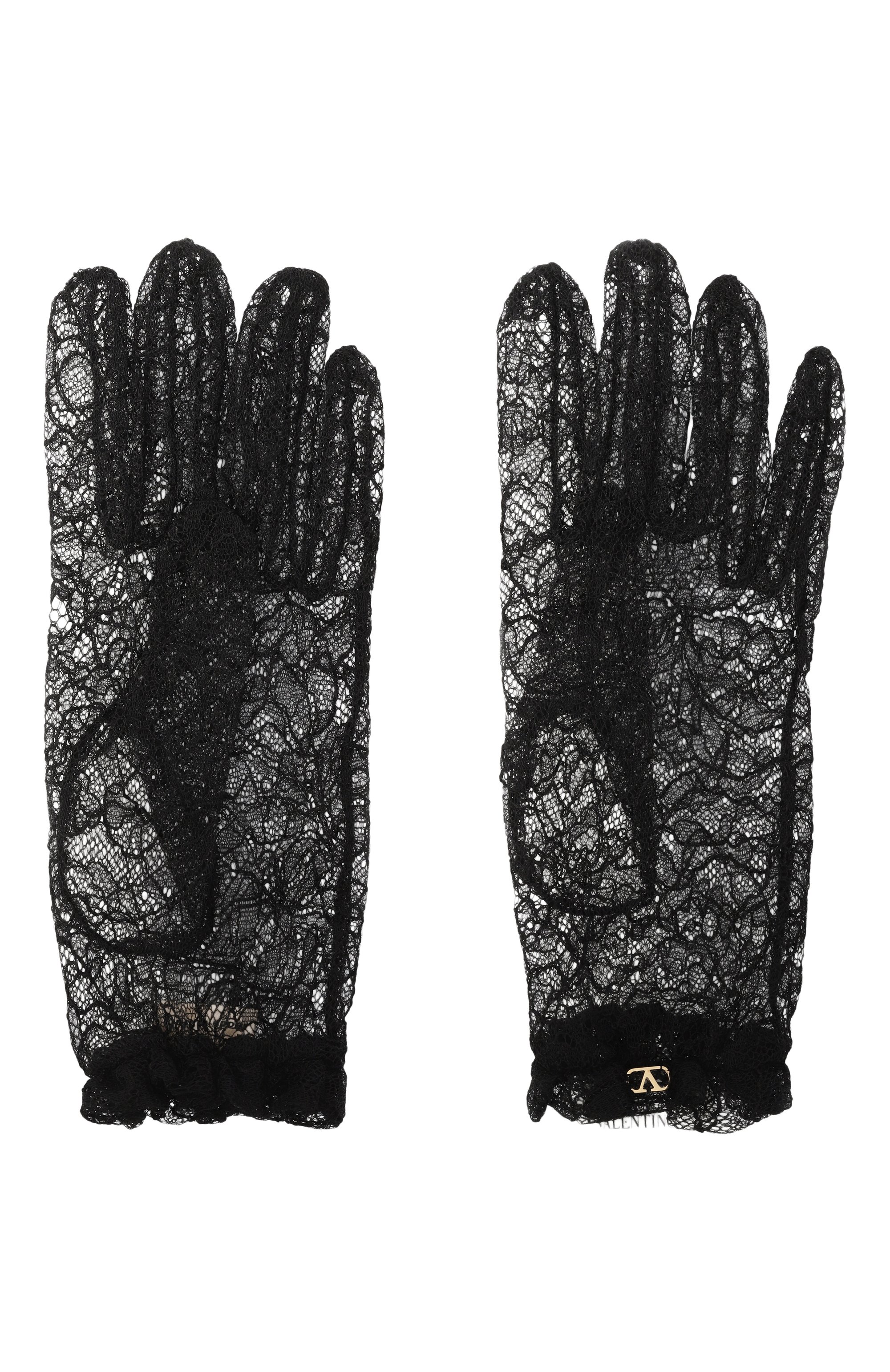 Перчатки VALENTINO черного цвета по цене 64800 руб., арт. 7W0GD00H/FPW, фото 3 Перчатки VALENTINO, арт. 7W0GD00H/FPW, фото 3