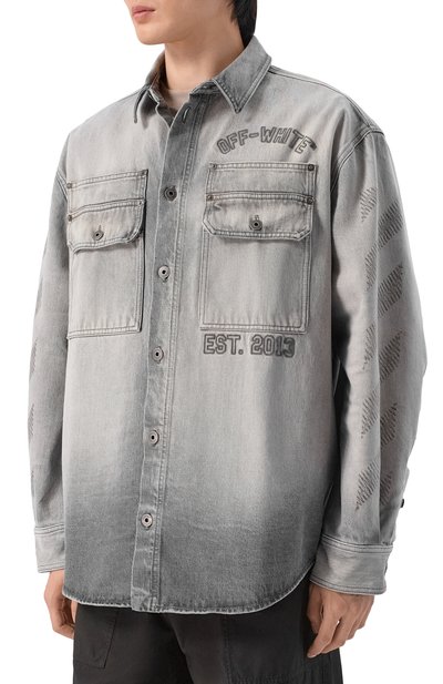 Джинсовая рубашка OFF-WHITE, арт. 0MYD05VS26DEN003, фото 3
