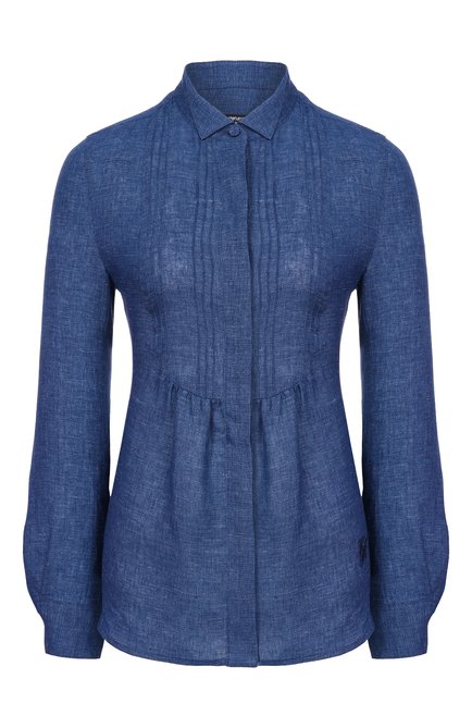 Женская рубашка изо льна и вискозы EMPORIO ARMANI, арт. EW003736/TE10381