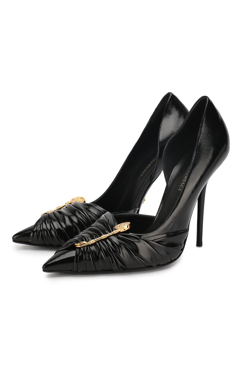 Кожаные туфли safety pin VERSACE, арт. DSR950P/DVEL8, фото 1