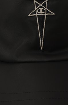 Мужская бейсболка rick owens x champion RICK OWENS черного цвета, арт. CM02C5793/CHNY | Фото 4 (Материал сплава: Проставлено; Материал: Текстиль, Синтетический материал; Нос: Не проставлено)