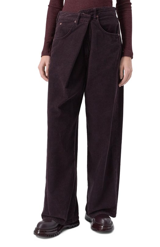 Вельветовые брюки Agolde A2791832 Бордовый  A2791832 Фото 3