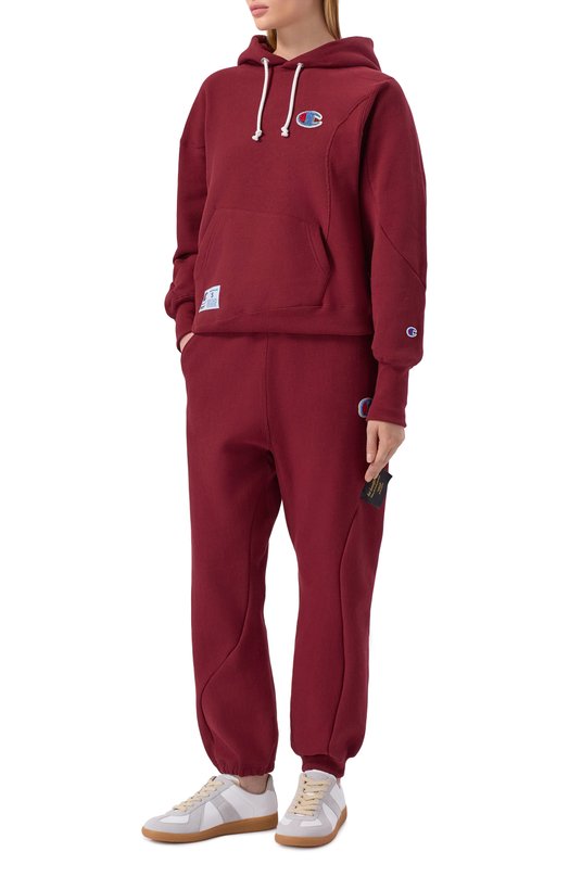 Хлопковое худи UNDERCOVER x Champion Undercover UC2E1806 Бордовый  UC2E1806 Фото 2