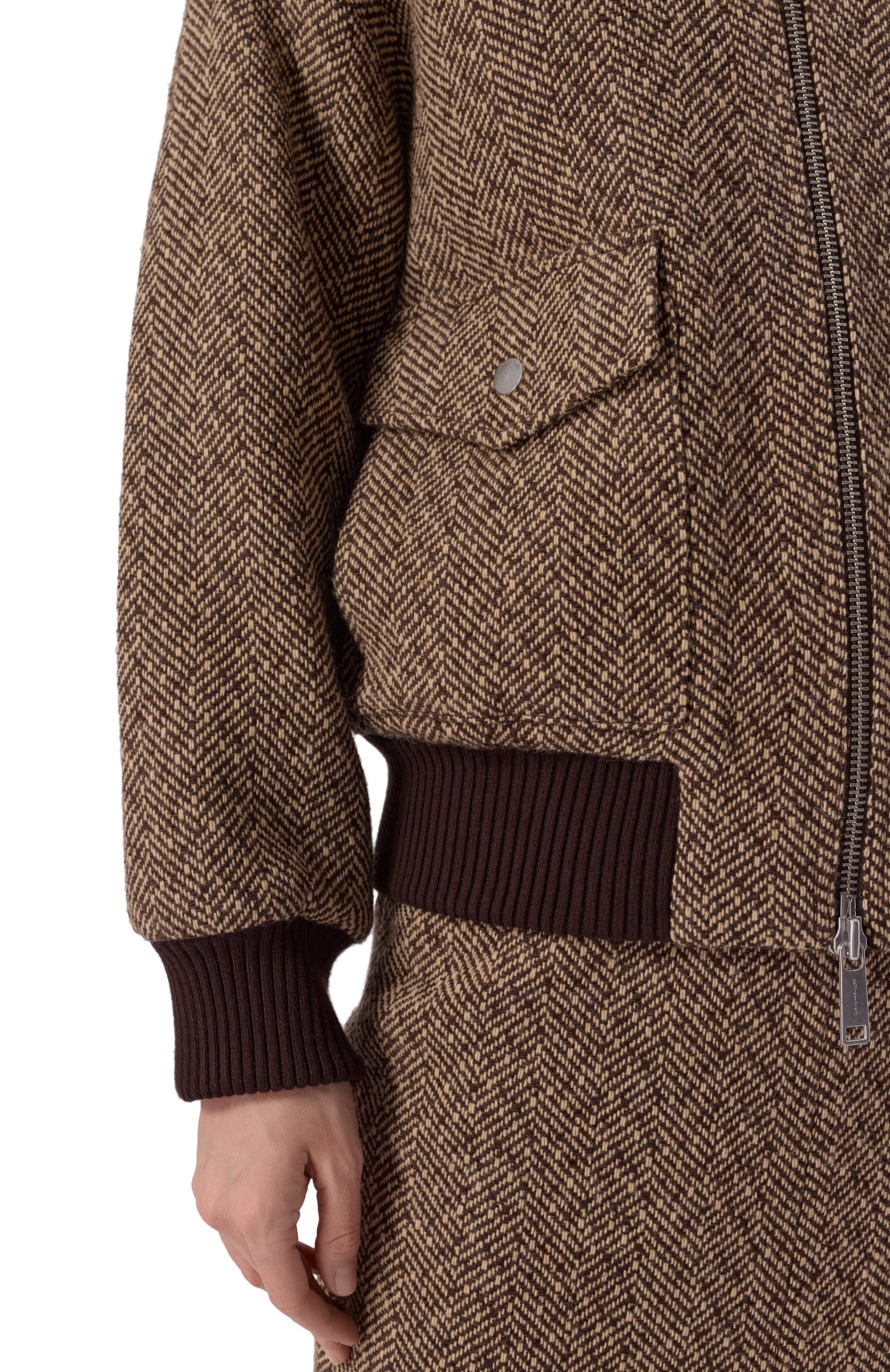 Бомбер SELF-PORTRAIT, арт. RS25-084JA-BR, фото 5