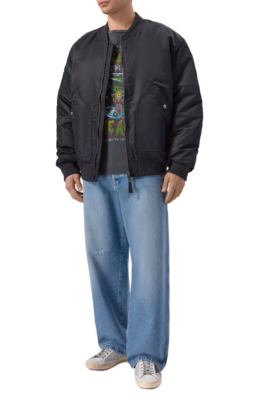 Хлопковая футболка Gallery Dept. T0P011/C0TT0N Серый  T0P011/C0TT0N Фото 2