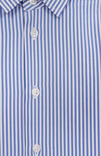 Хлопковая рубашка DAL LAGO голубого цвета по цене 10500 руб., арт. N402/8918/4-6, фото 3 Хлопковая рубашка DAL LAGO, арт. N402/8918/4-6, фото 3