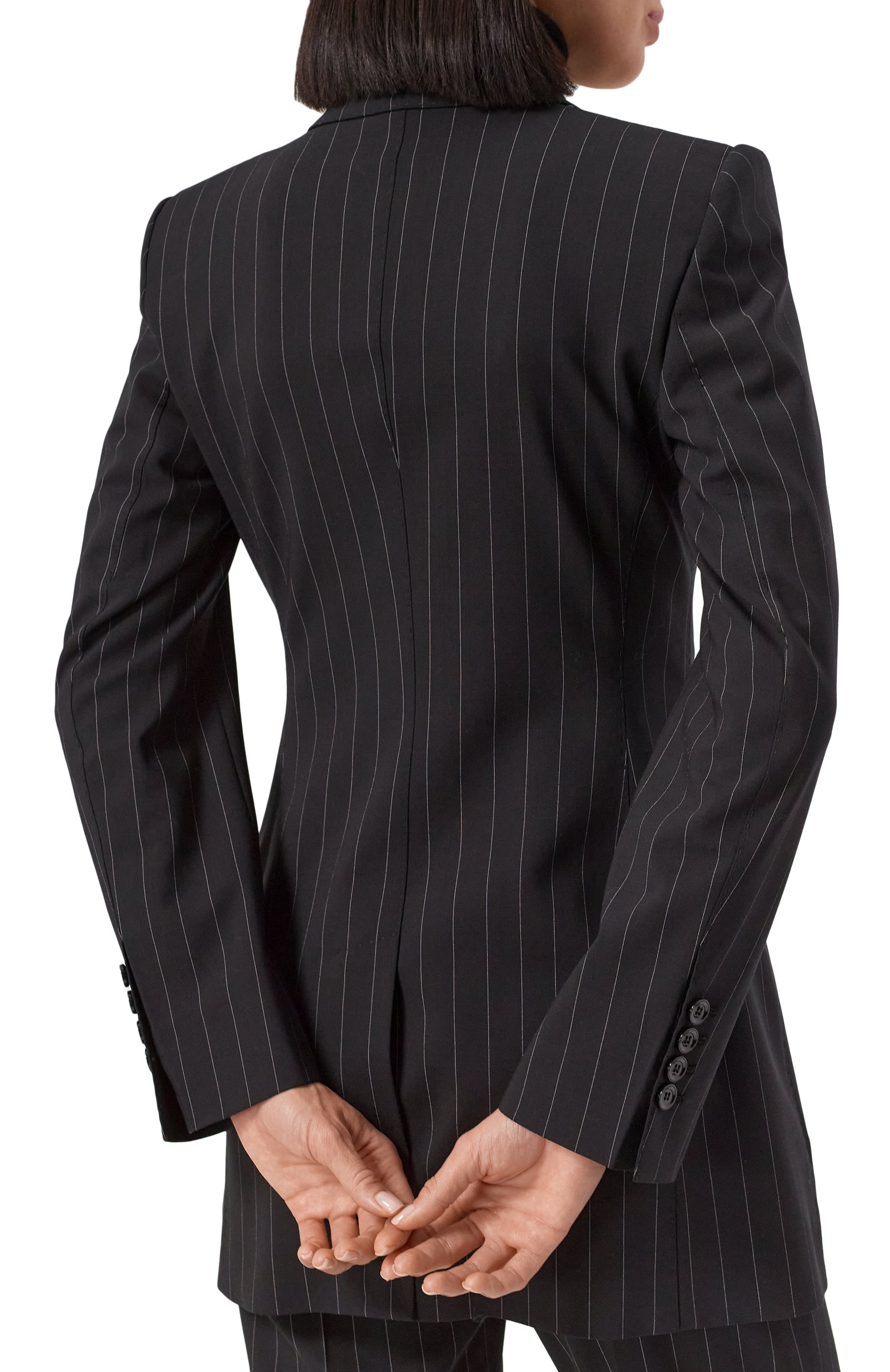 Шерстяной жакет DOLCE & GABBANA черного цвета по цене 319500 руб., арт. F29BIT/FRBDK, фото 4 Шерстяной жакет DOLCE & GABBANA, арт. F29BIT/FRBDK, фото 4