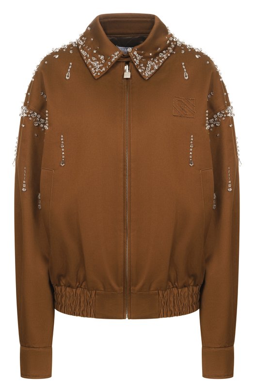 Хлопковый бомбер Giuseppe di Morabito 06PSB0365R 16310 Коричневый 06PSB0365R 16310