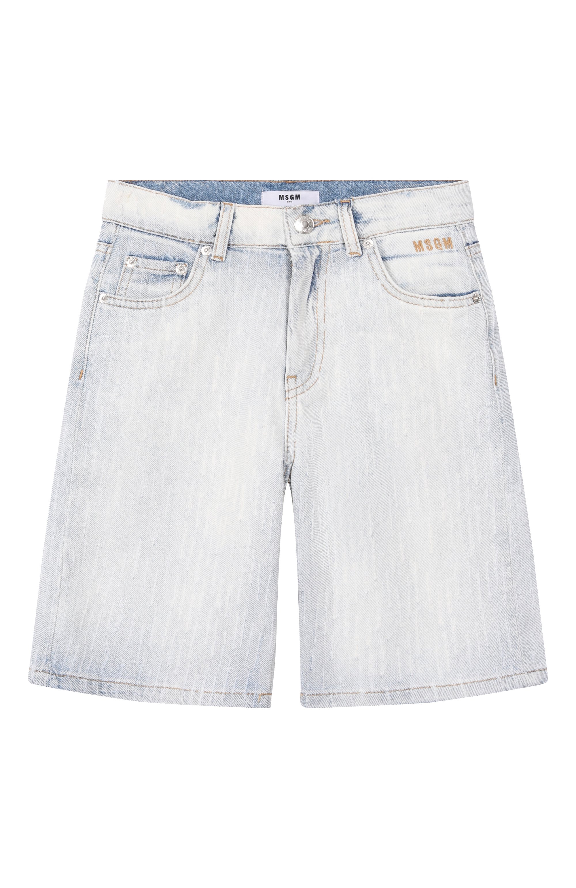Джинсовые шорты MSGM KIDS, арт. S6MSJUBE045, фото 1